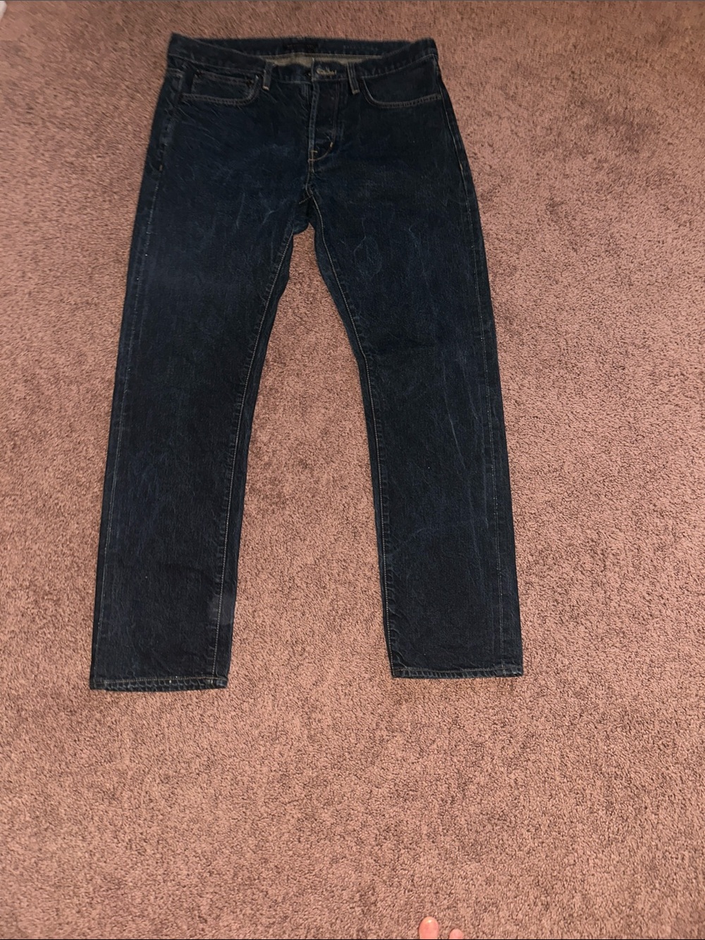 John Varvatos Dark Indigo Straight-Leg Jeans